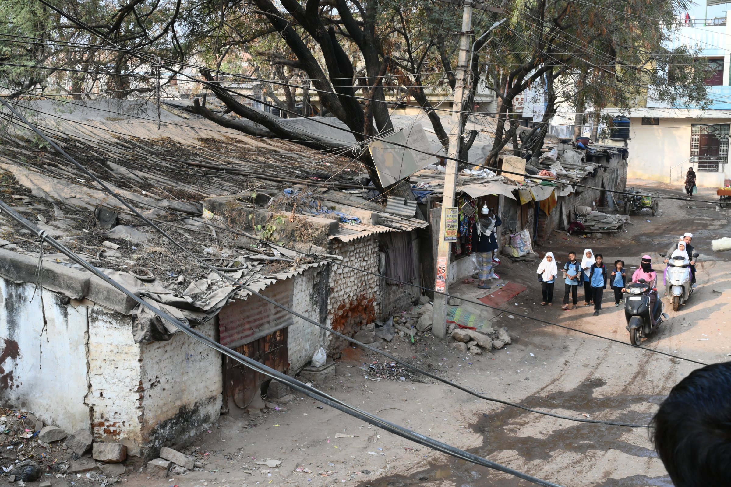 The neighbourhood around our Hyderabad school