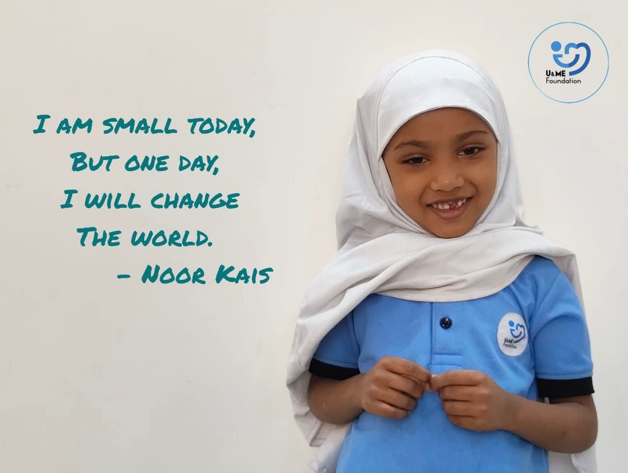 Noor Kais, one of our students
